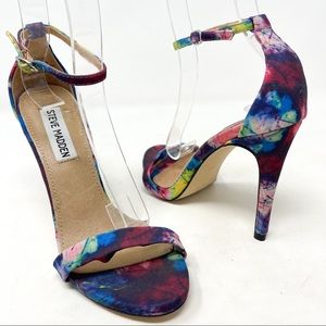 purple multicolor heels